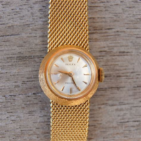 Vintage Rolex Precision 18K Solid Gold Lady’s Watch Ref: 8648